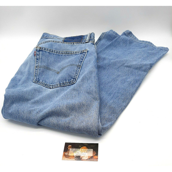 Levi's Other - Levi's 505 36X29 Regular FIT Medium Blue Jeans Straight Leg Mid Rise No Label